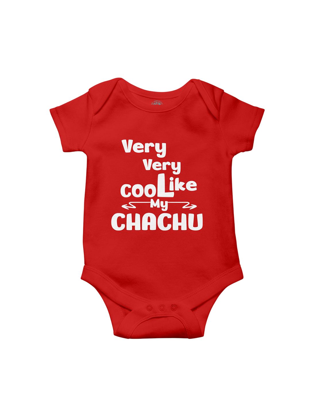 THE PRINT PLATTER Kids Cool Like My Chachu Printed Envelope Neck Cotton Bodysuit-picture-30
