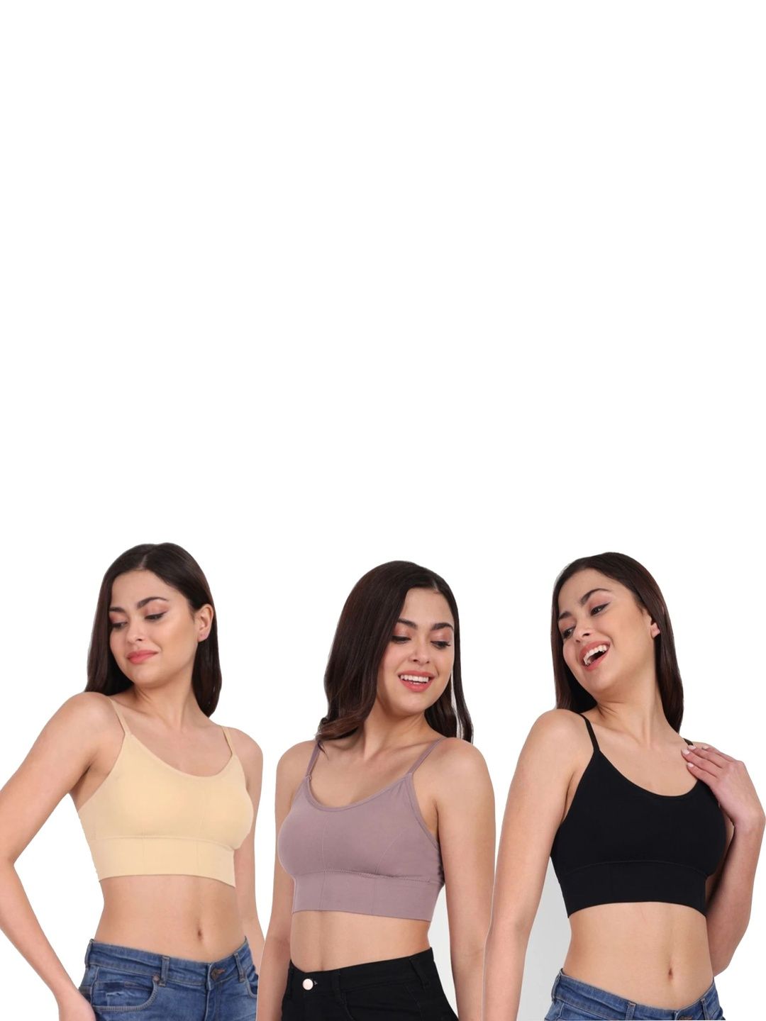 KAMINI Pack of 3 Full Coverage Lightly Padded Everyday Bra-picture-11