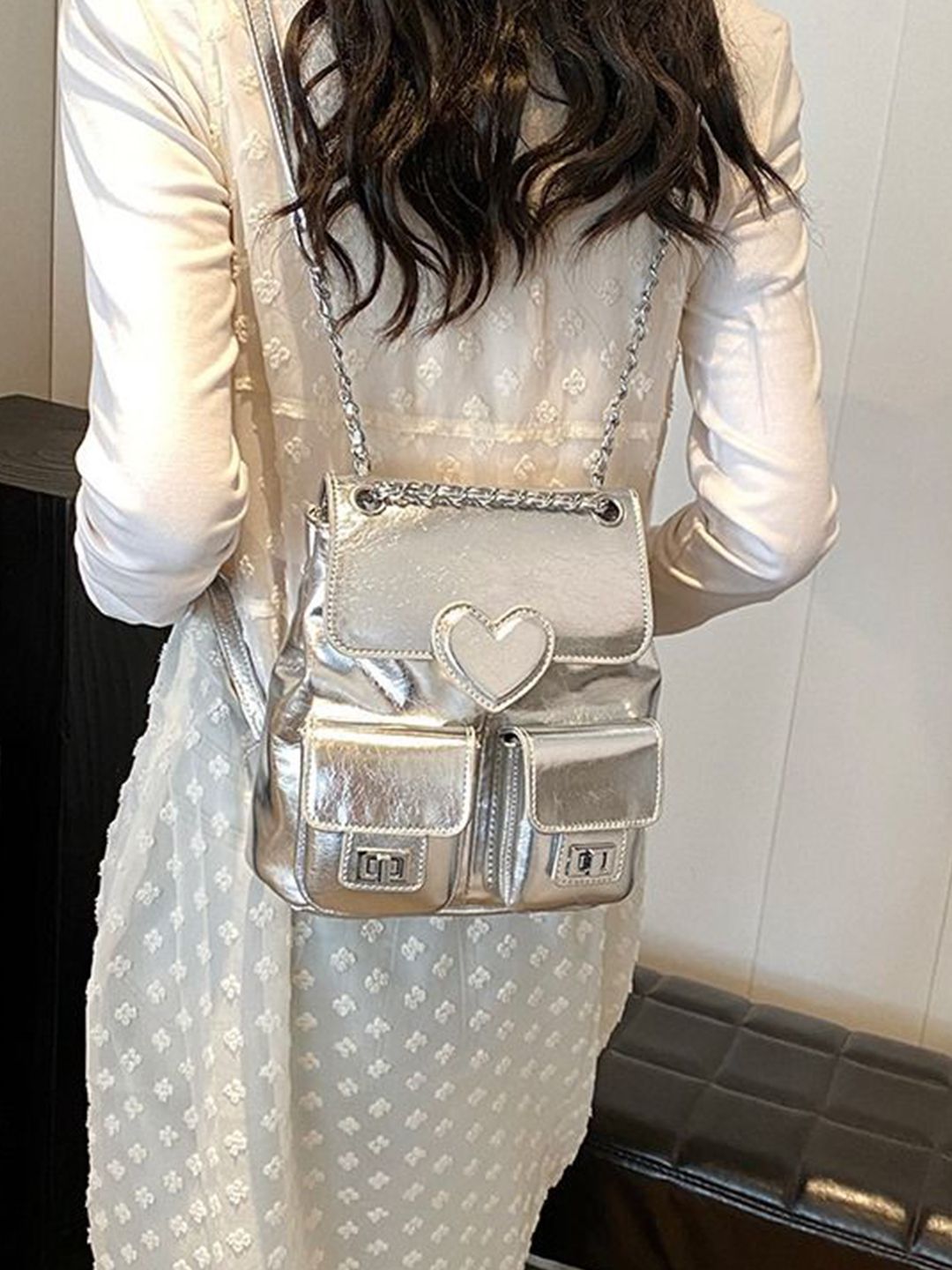 StyleCast Women Grey Medium Flap Backpack-picture-40