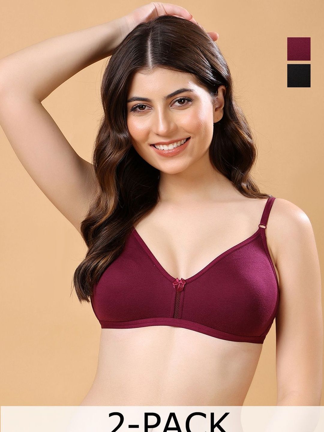 Cotton Opera Pack Of 2 Women Medium Coverage Everyday Bra-picture-27