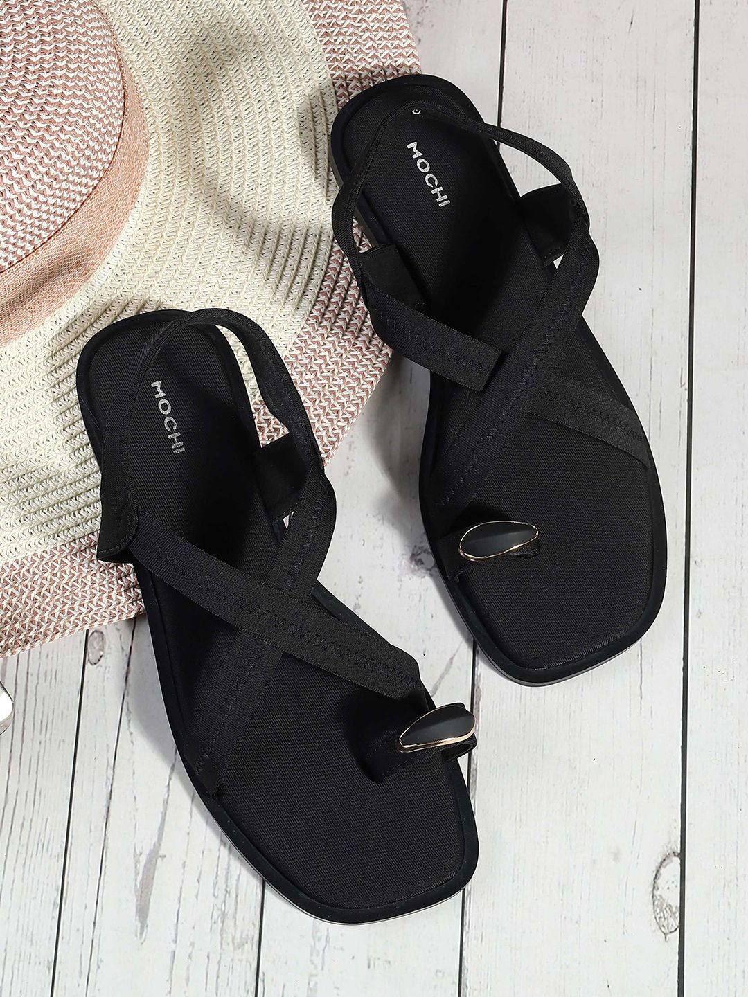 Mochi Women Slip-On One Toe Flats-picture-11