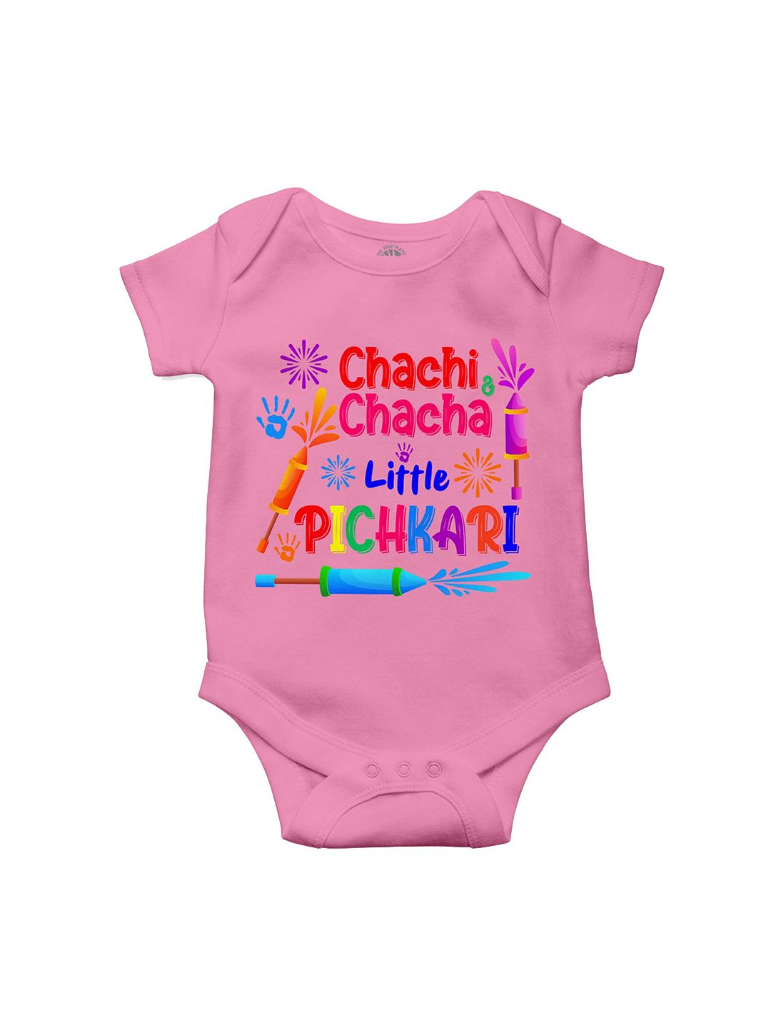 THE PRINT PLATTER Infants Printed Cotton Ultra Bio Wash Bodysuit with Envelope Neck-picture-57