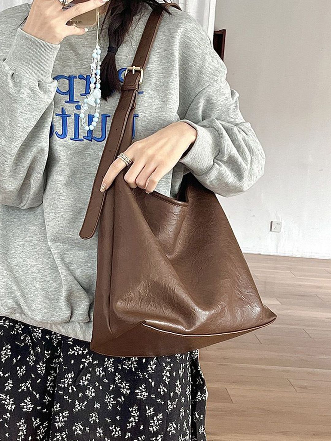 StyleCast Embellished Oversized Baguette Sling Bag-picture-52