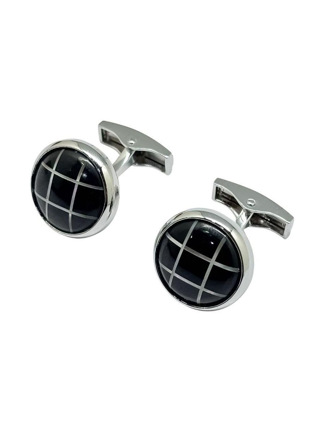 The Tie Hub Men Checked Cufflink-picture-26