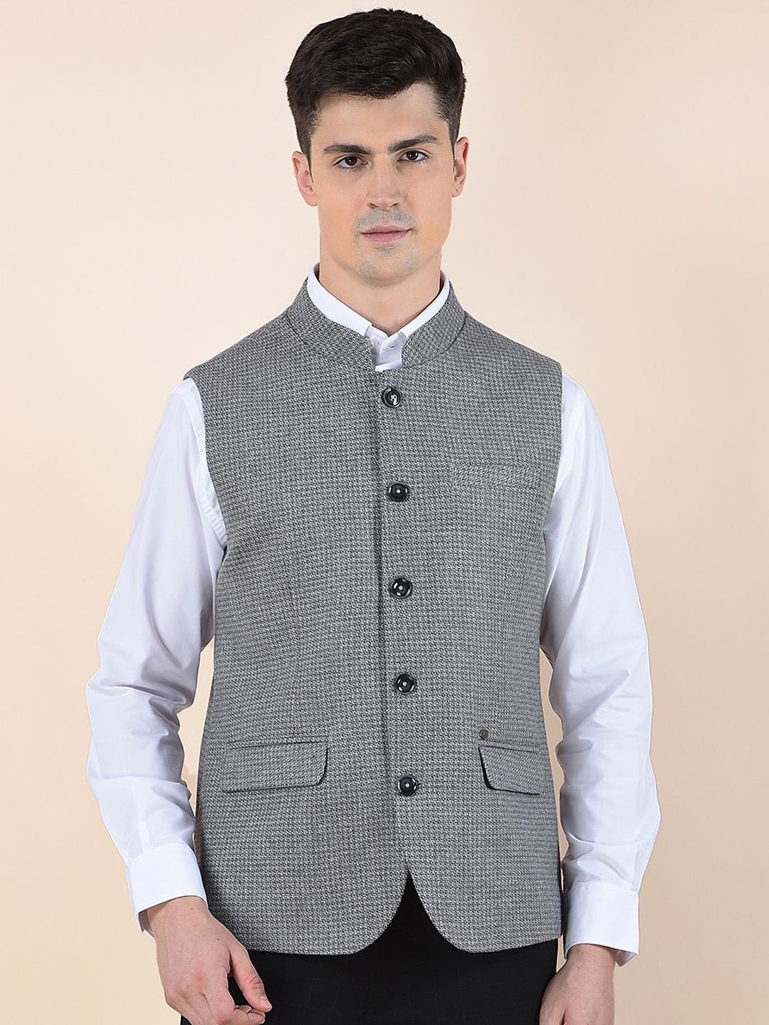 Cantabil Men Printed Woven Nehru Jackets