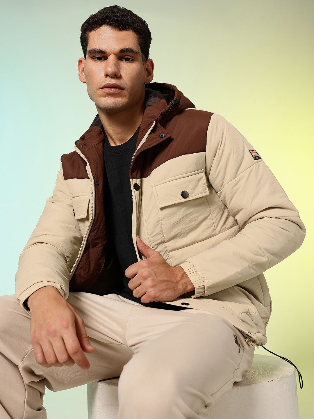 HRX by Hrithik Roshan Colourblocked Hooded Outdoor Puffer Jacket-picture-25