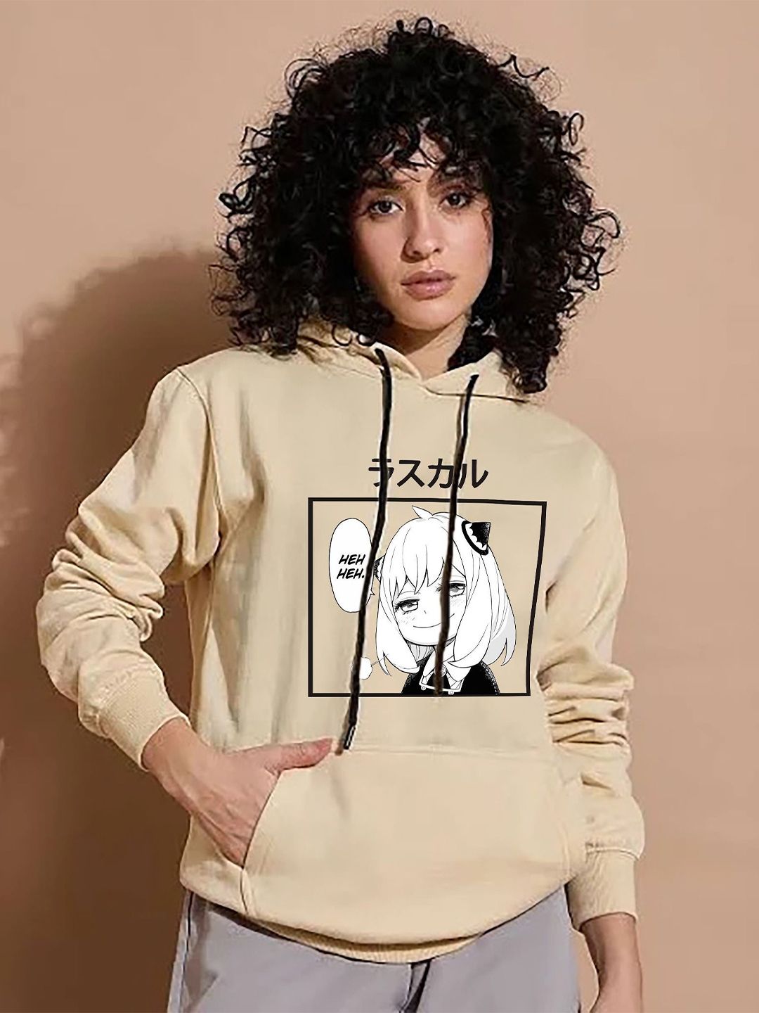 BRIEF CHICKADE Women Printed Hooded Sweatshirt-picture-32
