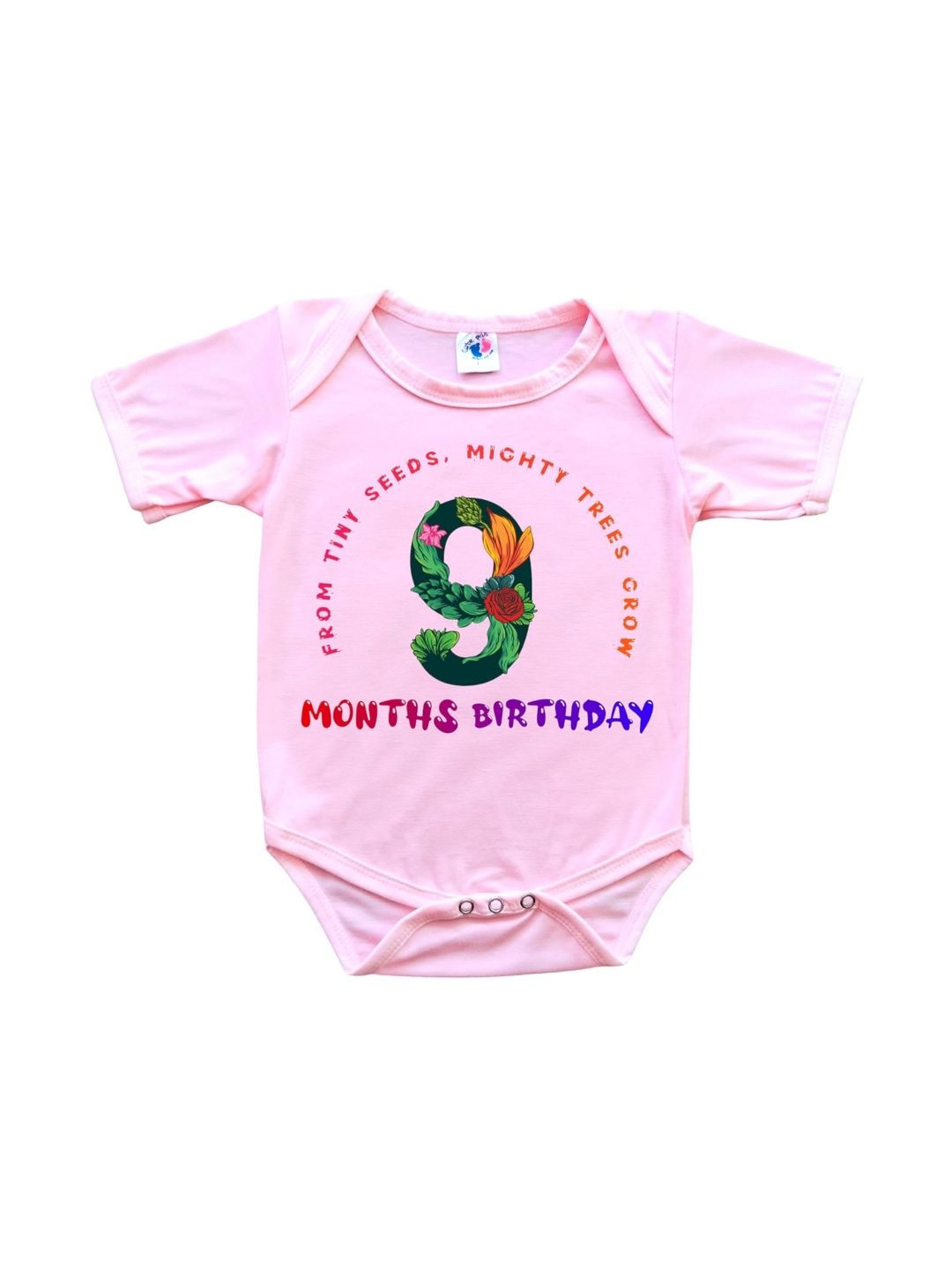 Cute Pals Kids Pink Printed Cotton Romper Bodysuit-picture-27