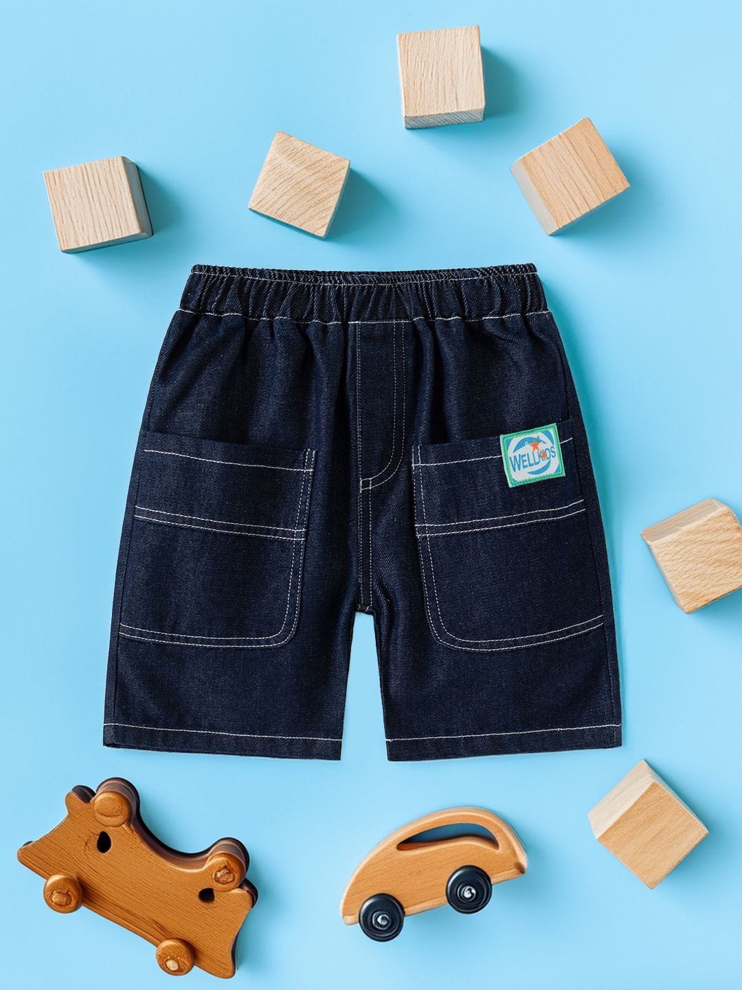 Xsole Boys Relaxed Fit Denim Shorts-picture-39