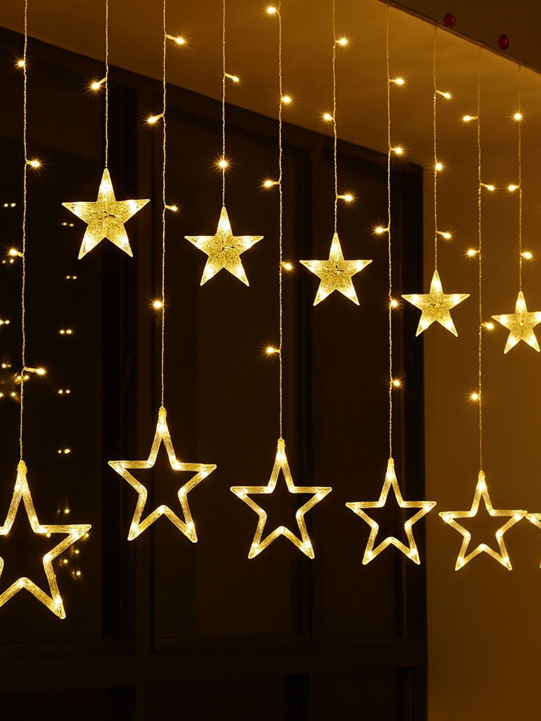Bajaj Glimmer Led Star Curtain String Lights-picture-10