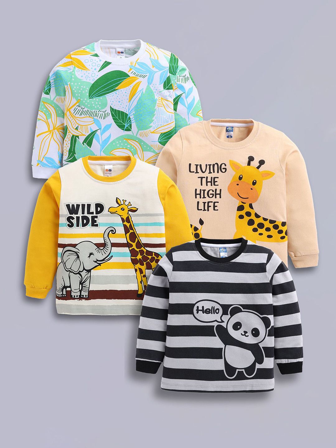 LITTLE NINJA Boy Pack Of 3 Printed T-Shirt-picture-23