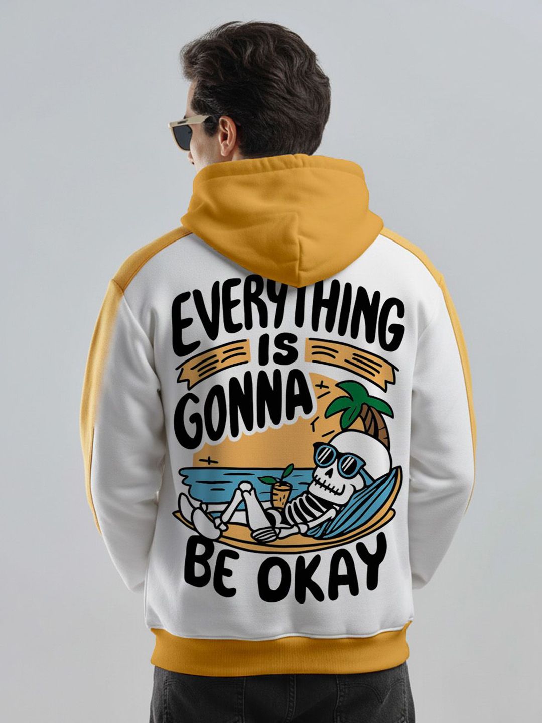 Crazymonk Men Printed Hooded Long Sleeves Sweatshirt-picture-17