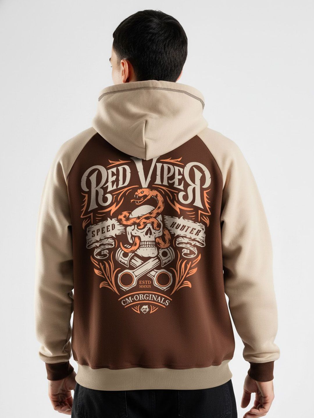 Crazymonk Men Typography Printed Long Sleeves Hooded Sweatshirt-picture-37