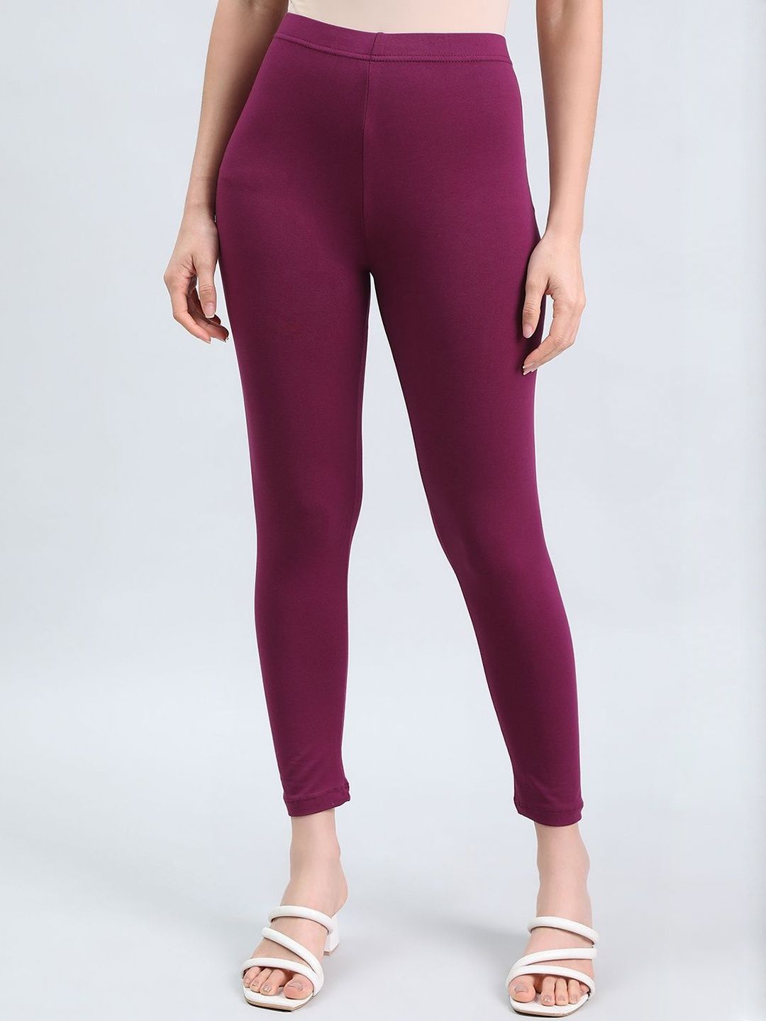 Go Colors Women Cotton Three-Fourth Length Leggings-image-31