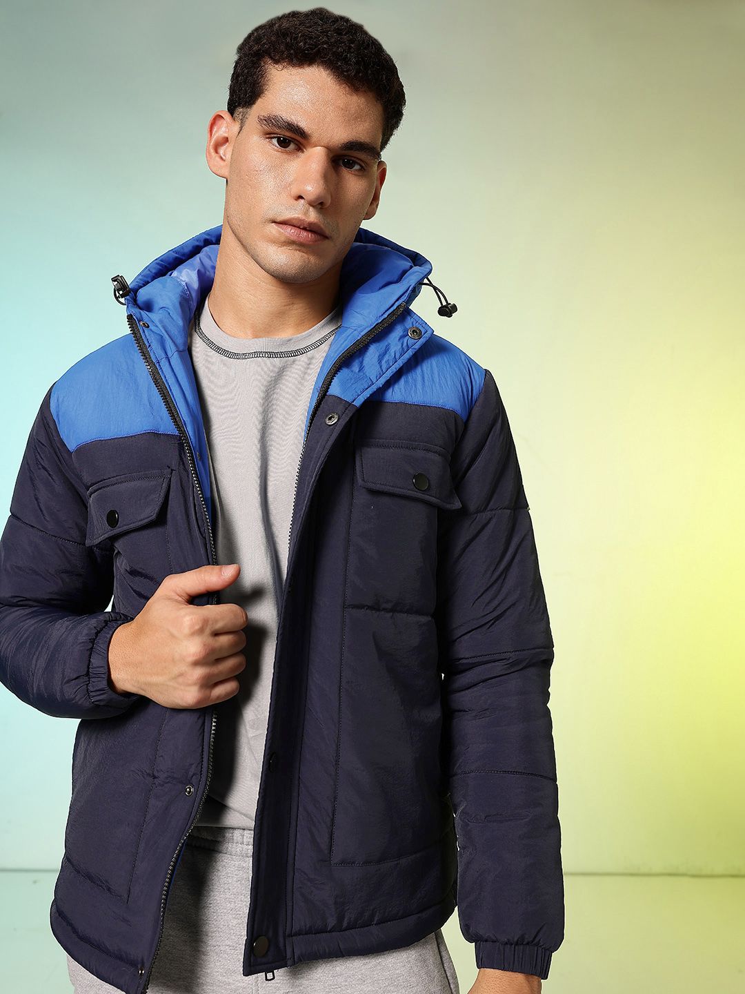 HRX by Hrithik Roshan Colourblocked Hooded Outdoor Puffer Jacket-picture-39