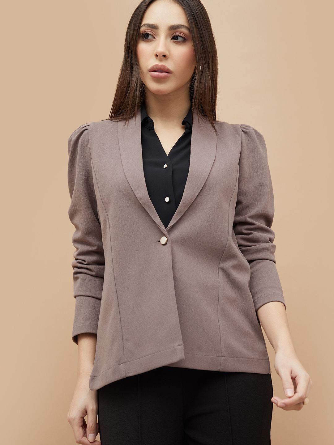 CODE by Lifestyle Shawl Collar Single Breasted Blazer-image-45