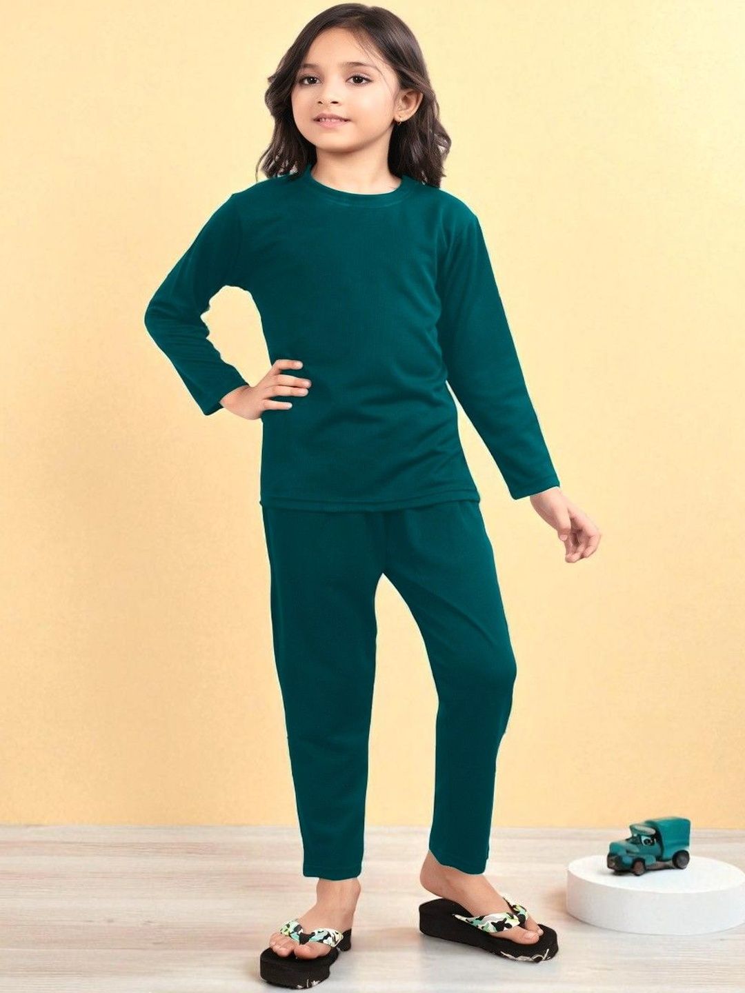 Club96 Girls Round Neck Long Sleeves Night suit-picture-35