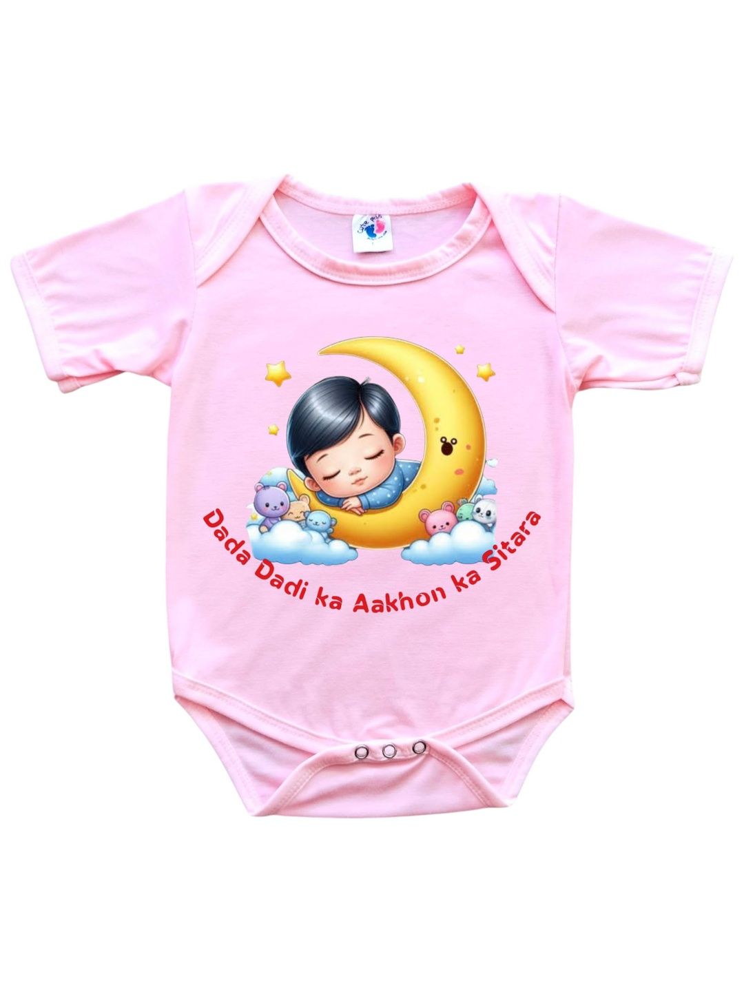 Cute Pals Infants Printed Short Sleeves Cotton Bodysuit-picture-31