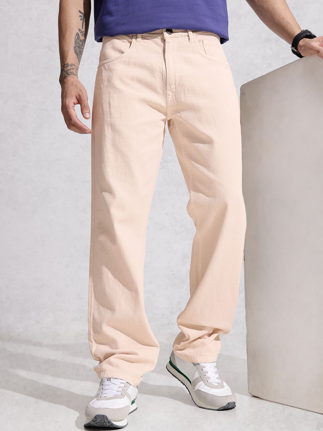 WROGN Men Anti Fit Pure Cotton Jeans-image-29