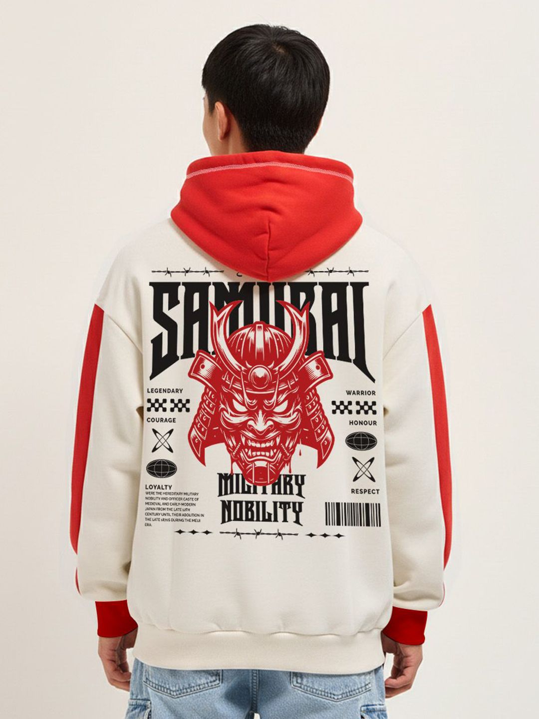 Crazymonk Men Printed Hooded Long Sleeves Sweatshirt-picture-30