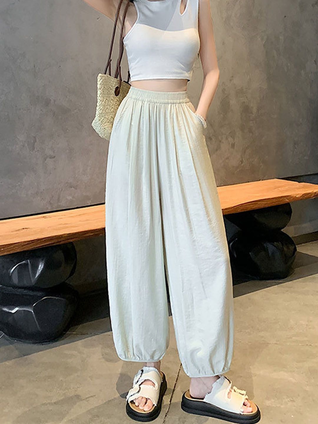 StyleCast Women Solid Relaxed Fit Mid-Rise Jodhpuris Trousers-picture-31