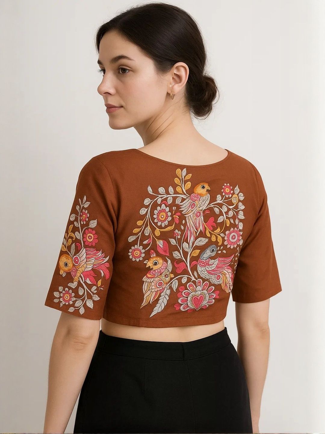 Blouseji Printed Saree Blouse-picture-15