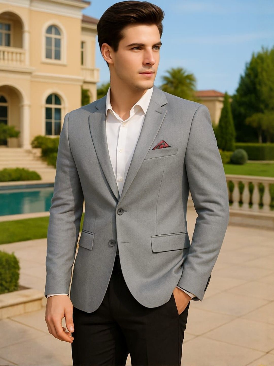 printindia PRINTCULTR Notched Lapel Collar Single Breasted Blazer-picture-23