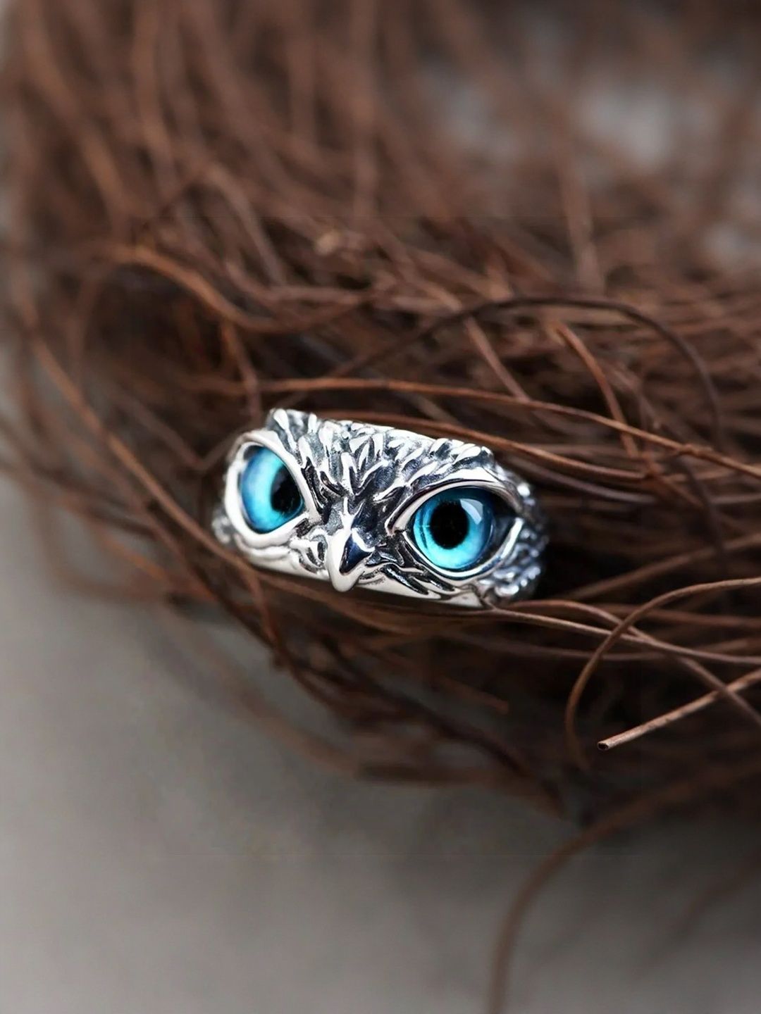Teeragaj Owl Shaped Adjustable Finger Ring-image-14