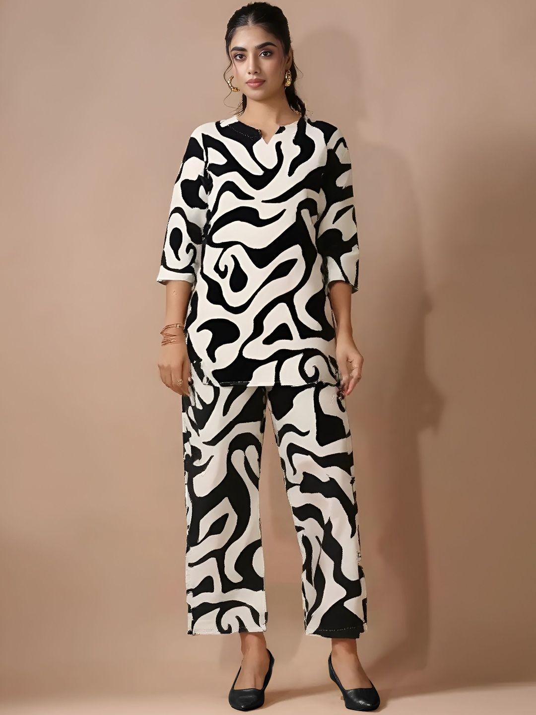 Anouk Rustic Women Printed Regular Pure Cotton Kurta with Trousers-picture-21