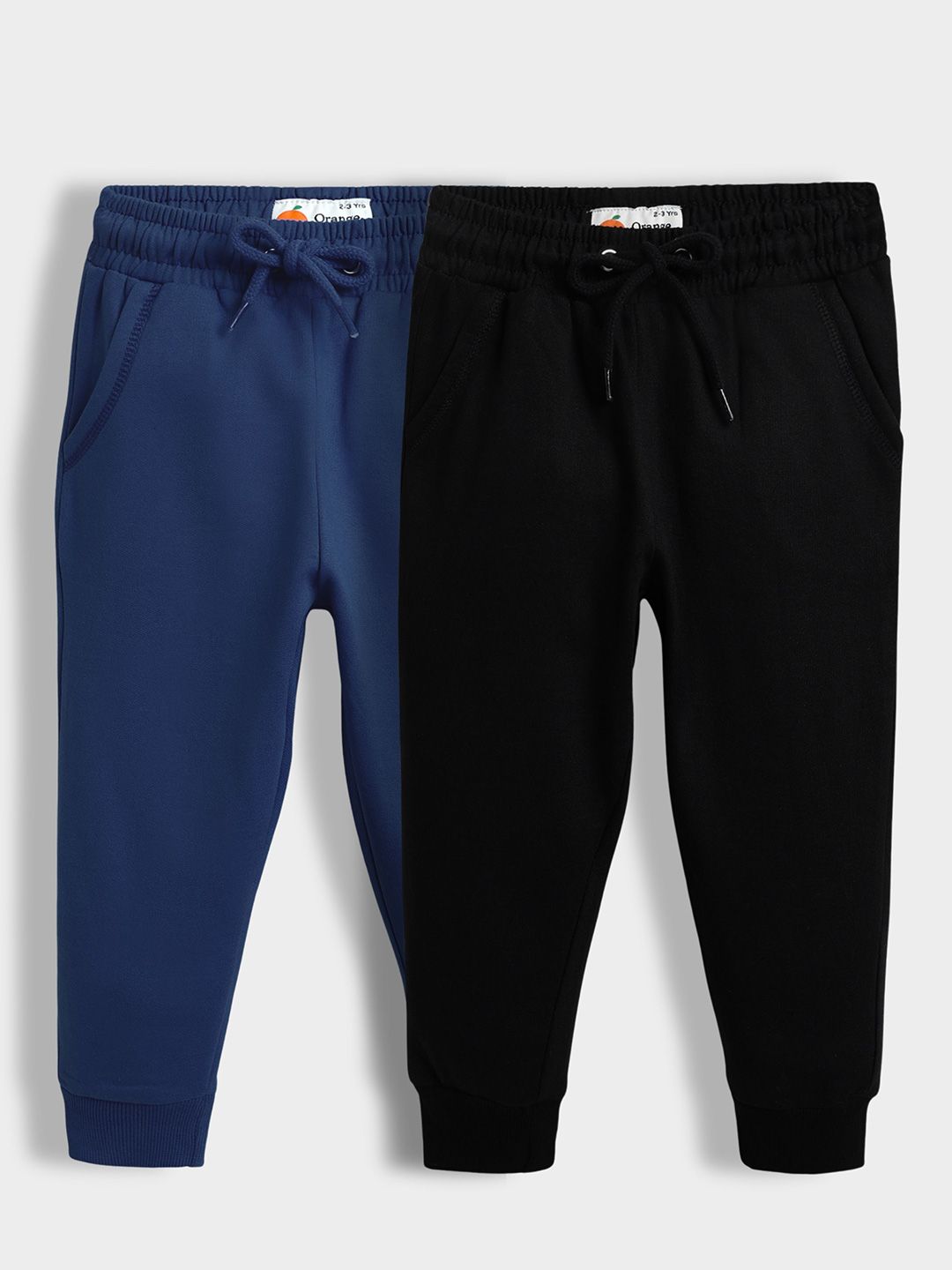 Orange Sugar Kids Unisex Pack of 2 Winter Fleece Joggers-picture-23