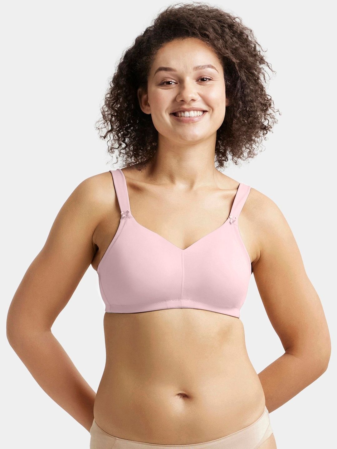 Jockey Solid Non Padded Soft Touch Seamless Full Coverage Minimizer Bra-picture-33