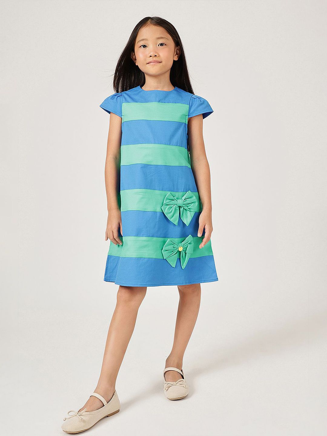 One Friday Cold-Shoulder Chiffon Fit & Flare Dress-picture-22