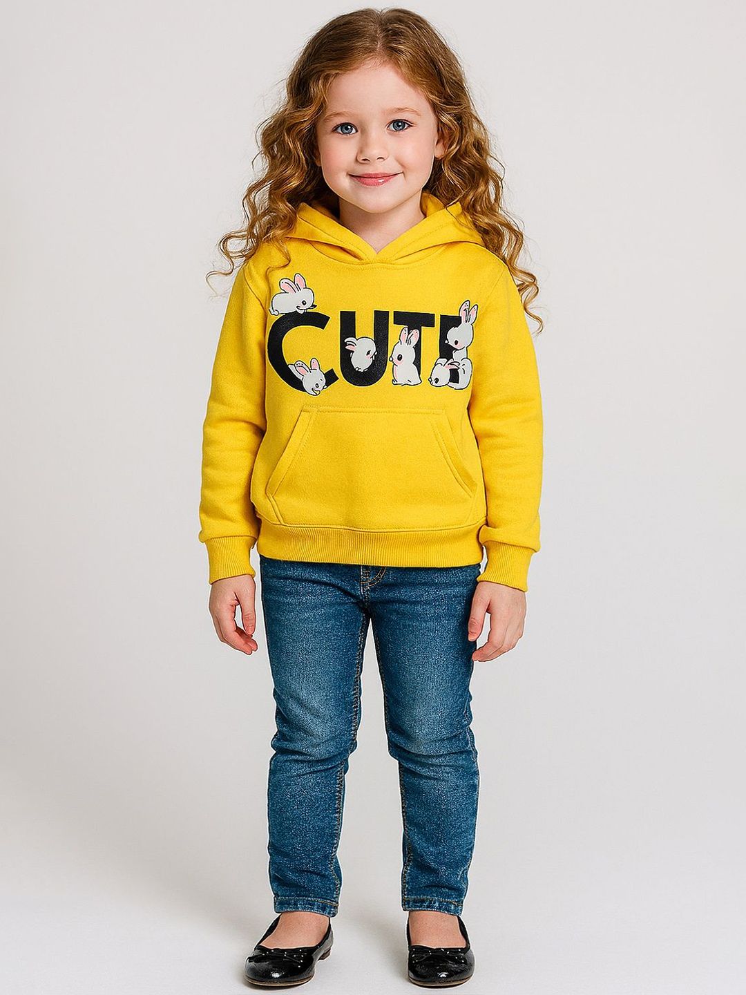 YK Girls Printed Hooded Sweatshirt-picture-34