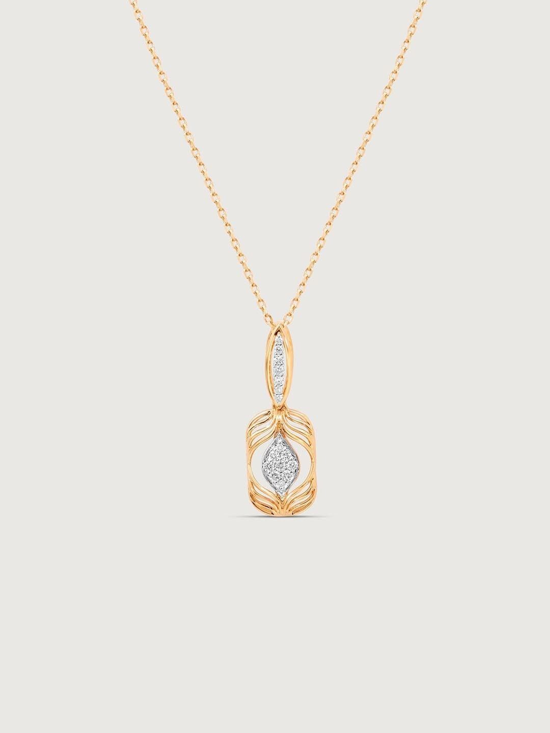 Mia By Tanishq 14 Kt Gold Pendant With 0.11 Carat Natural Diamond - 1.12g-picture-40