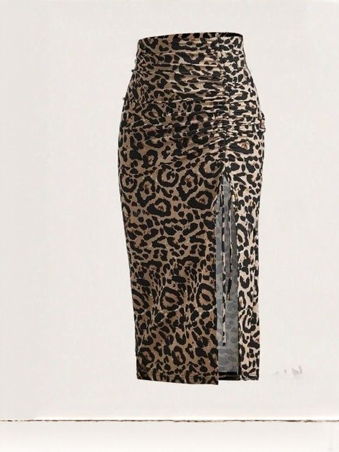 JINJIN FASHION Floral Printed High-Waist Knee-Length Pencil Skirts-picture-31