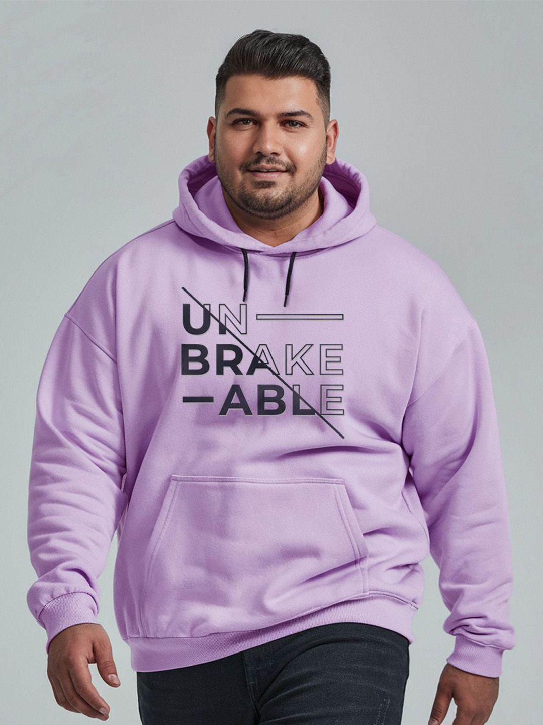 FFLIRTYGO Men Plus Size Printed Hooded Pullover Sweatshirt-picture-16