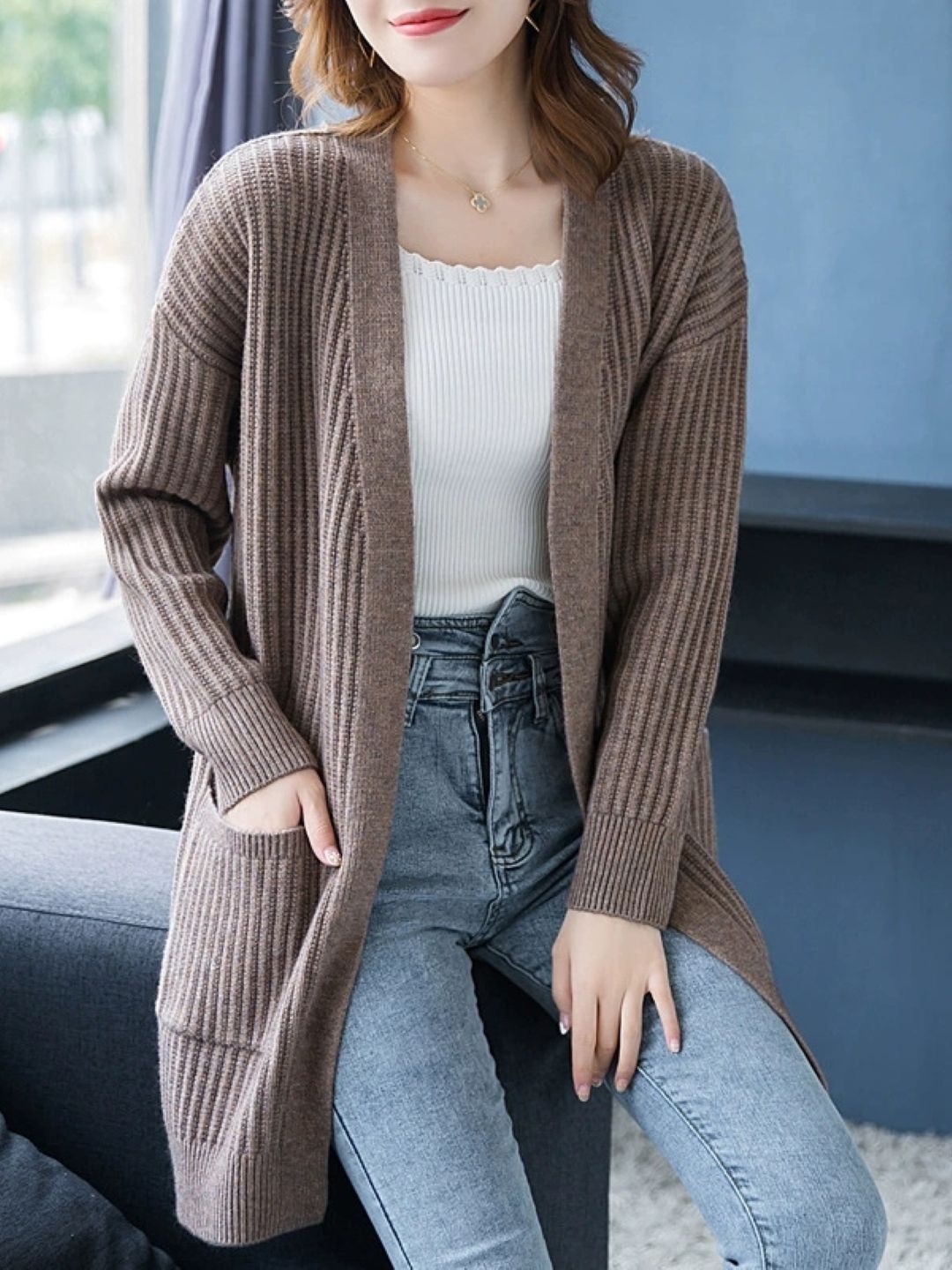 StyleCast Women Longline Cardigan-picture-13