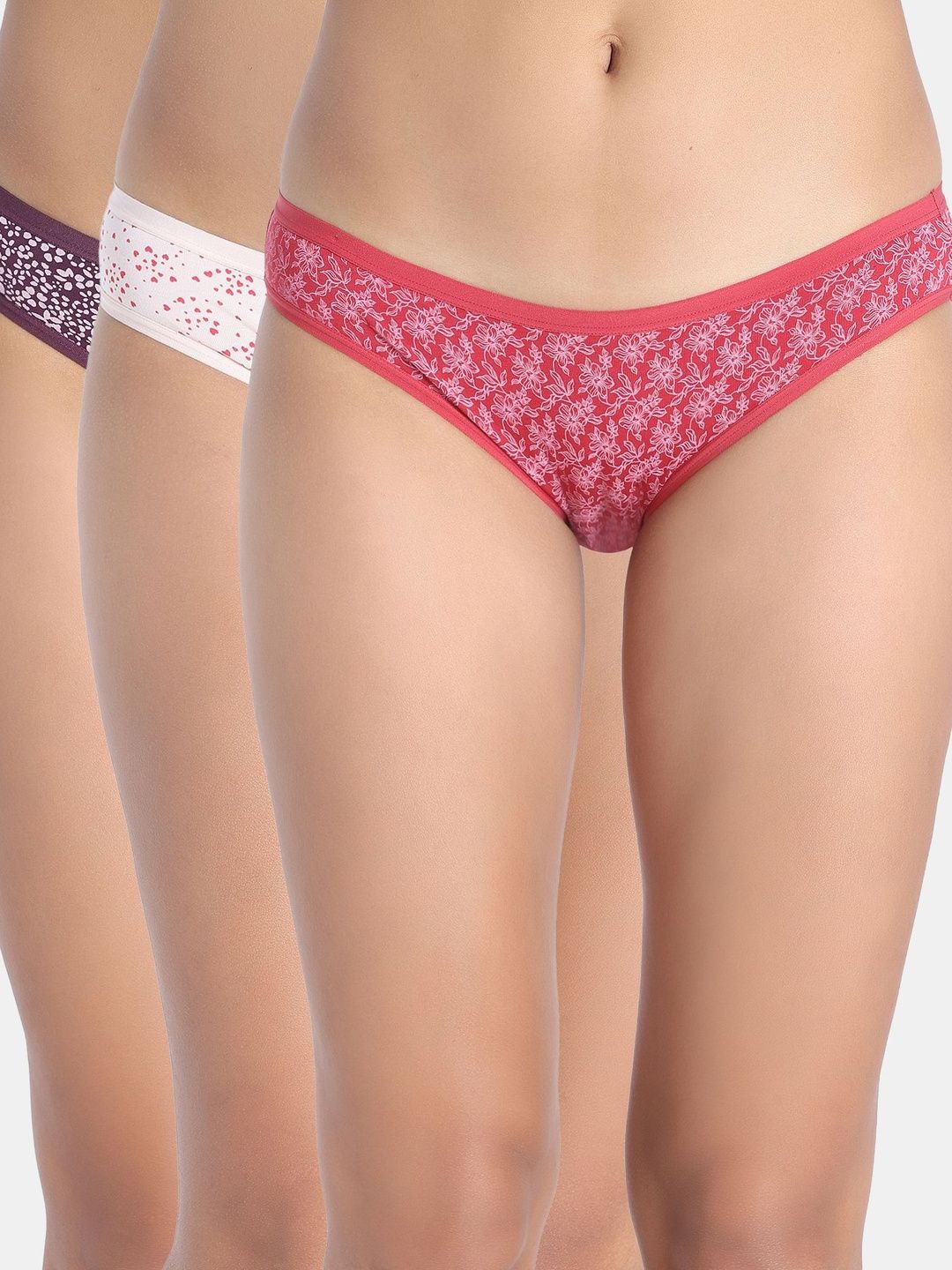 Zivame Pack Of 3 Women Printed Low-Rise Hipster Briefs-picture-30