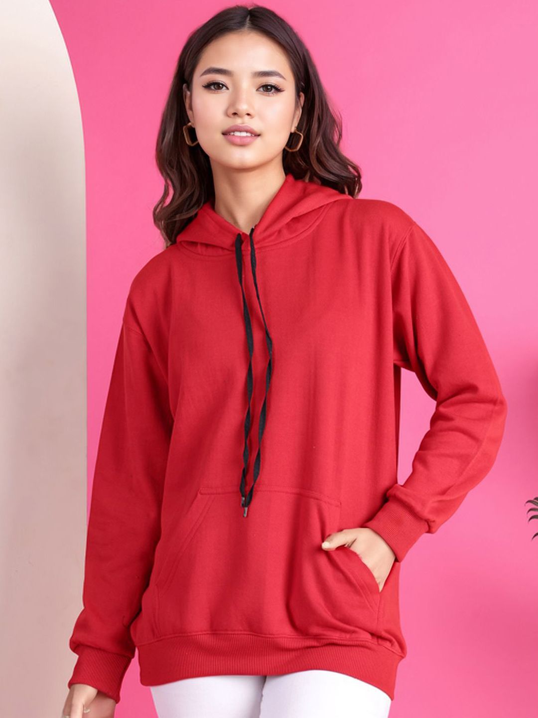 MACK JONNEY Women Solid Hooded Sweatshirt-picture-20