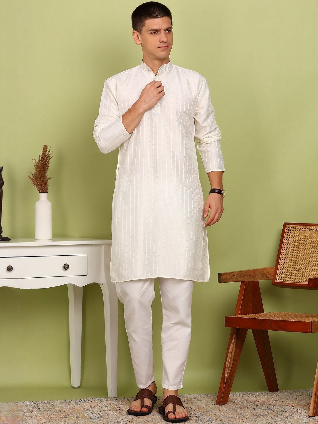 Anouk Men Regular Kurta with Pyjamas-picture-23