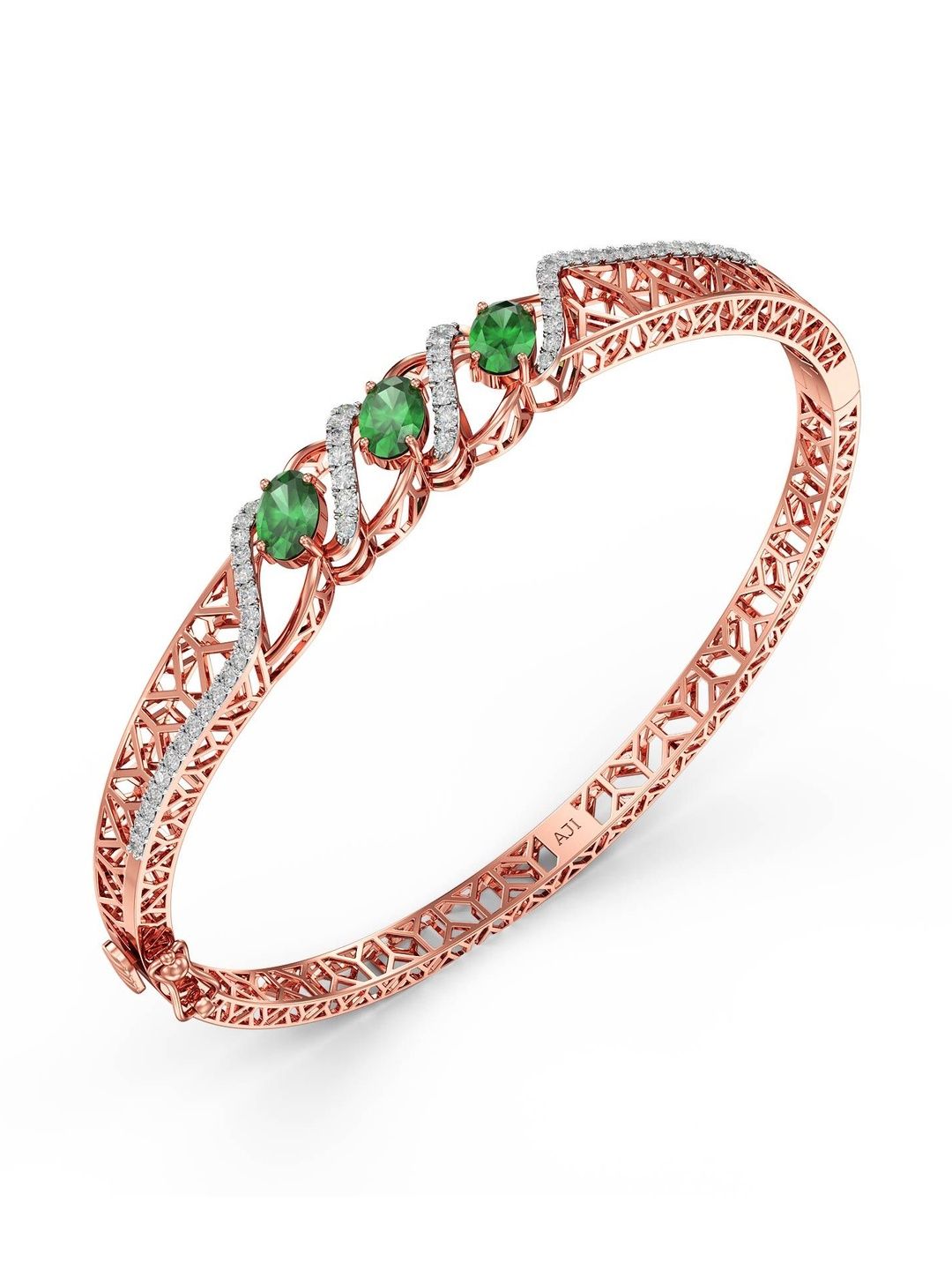 Joyalukkas Women 18Kt Rose Gold Timeless Bracelet With 0.46 Carat Natural Diamond - 9.44g-picture-41