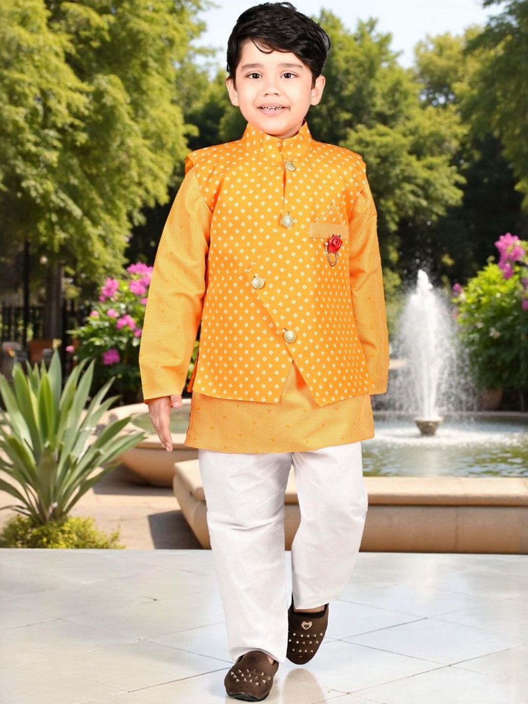 NEW GEN Boys Regular Kurta with Pyjamas-image-40