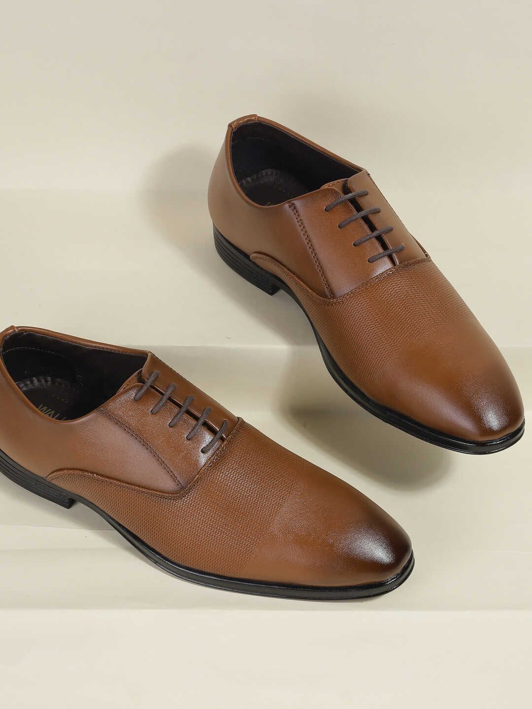 WALKWAY by Metro Men SolidSynthetic Derbys Formal Shoes-image-1