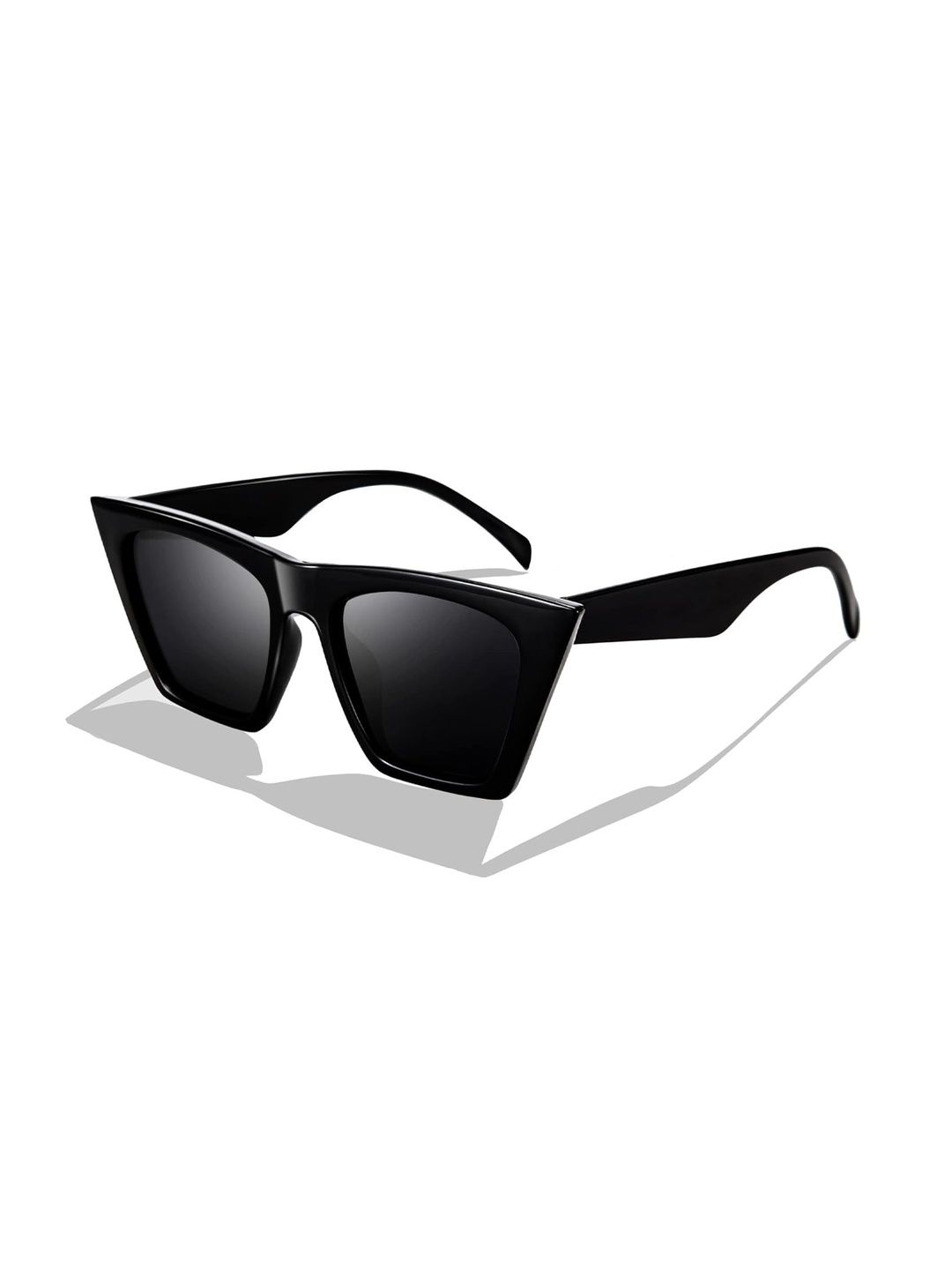 DressBerry Women Cateye Sunglasses with UV Protected Lens 1036 cat Eye BLk-image-4