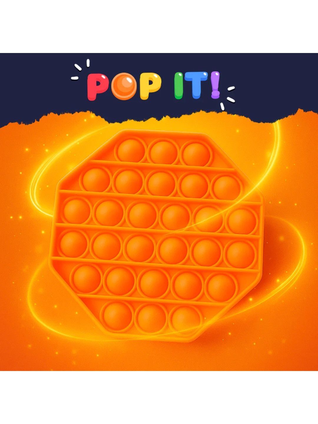 DeoDap Hexagon Shape Silicone Pop It Fidget Toy-image-7