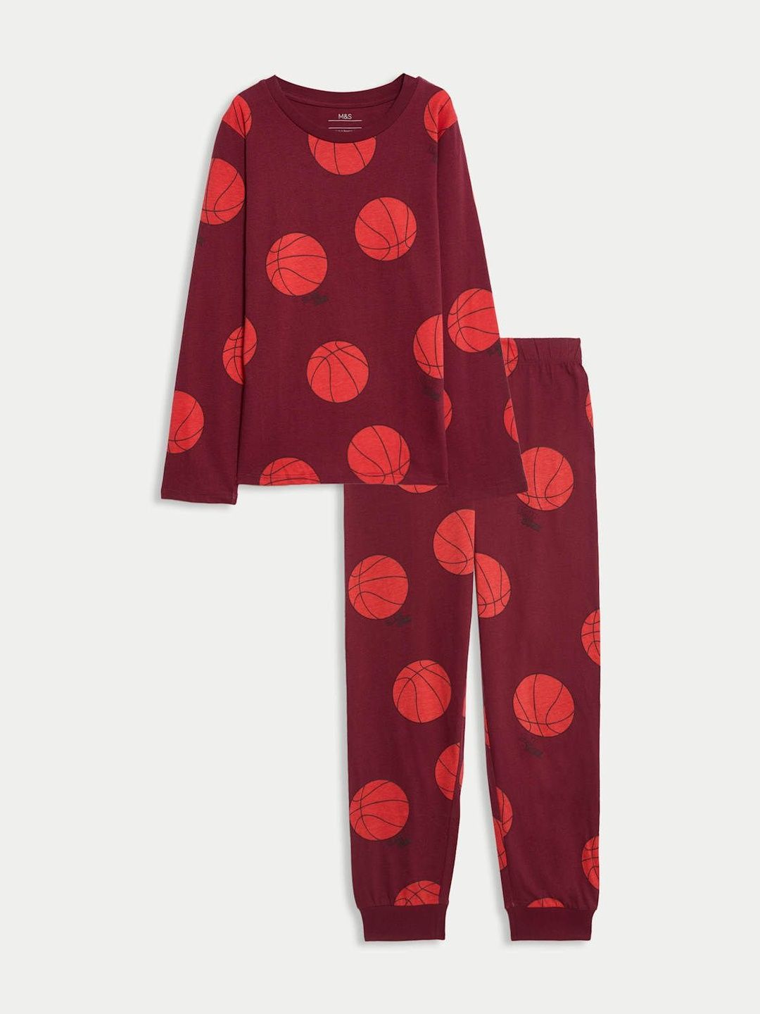 Marks & Spencer Boys Basketball Printed Night suit
