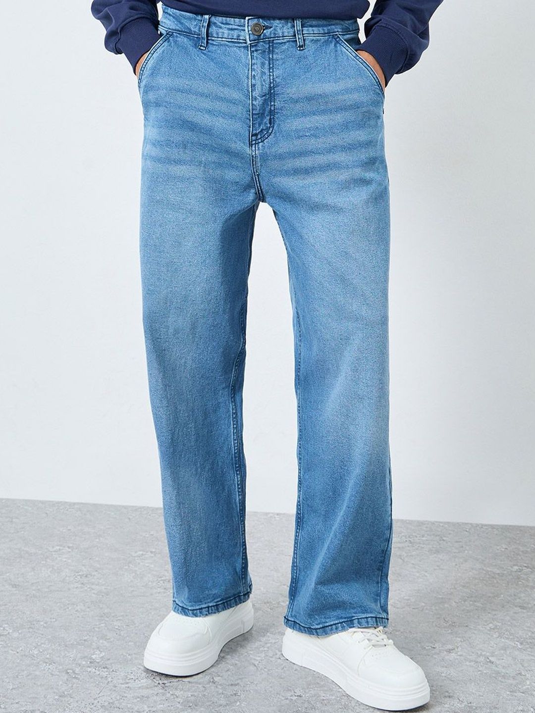 Styli Men Clean Look Light Fade Stretchable Cotton Jeans-picture-11