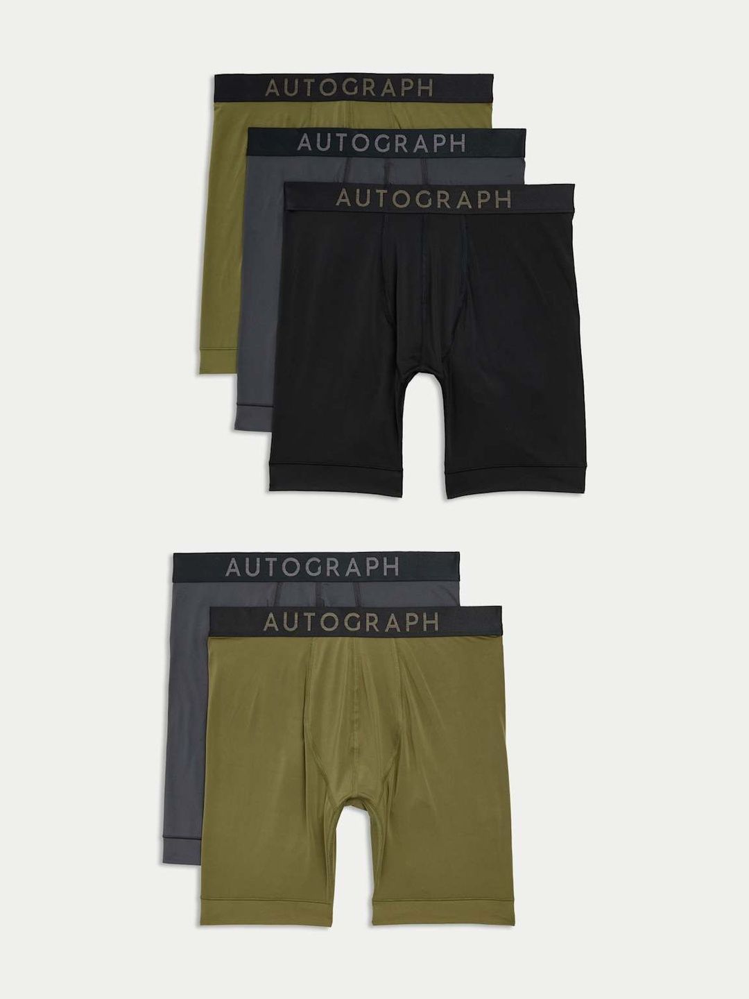 Marks & Spencer Men Pack Of 5 Logo Printed Short Trunk-picture-45