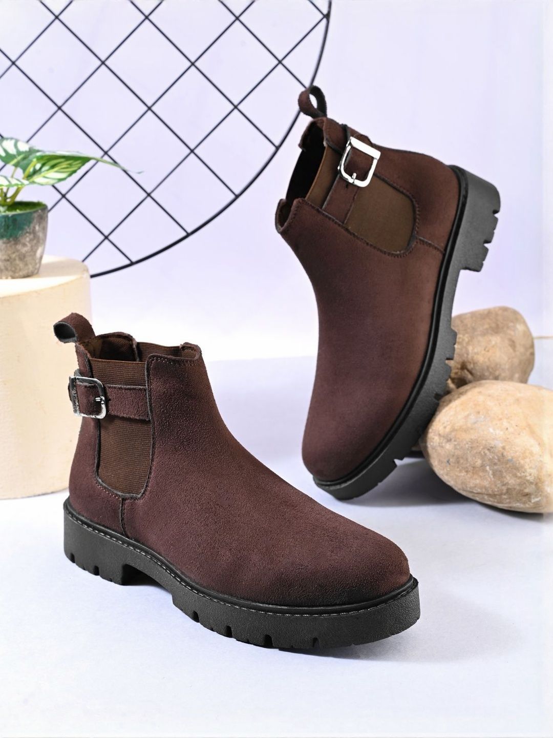 Big Fox Women Round Toe Round-Toe Block Heel Chelsea Boots-picture-25