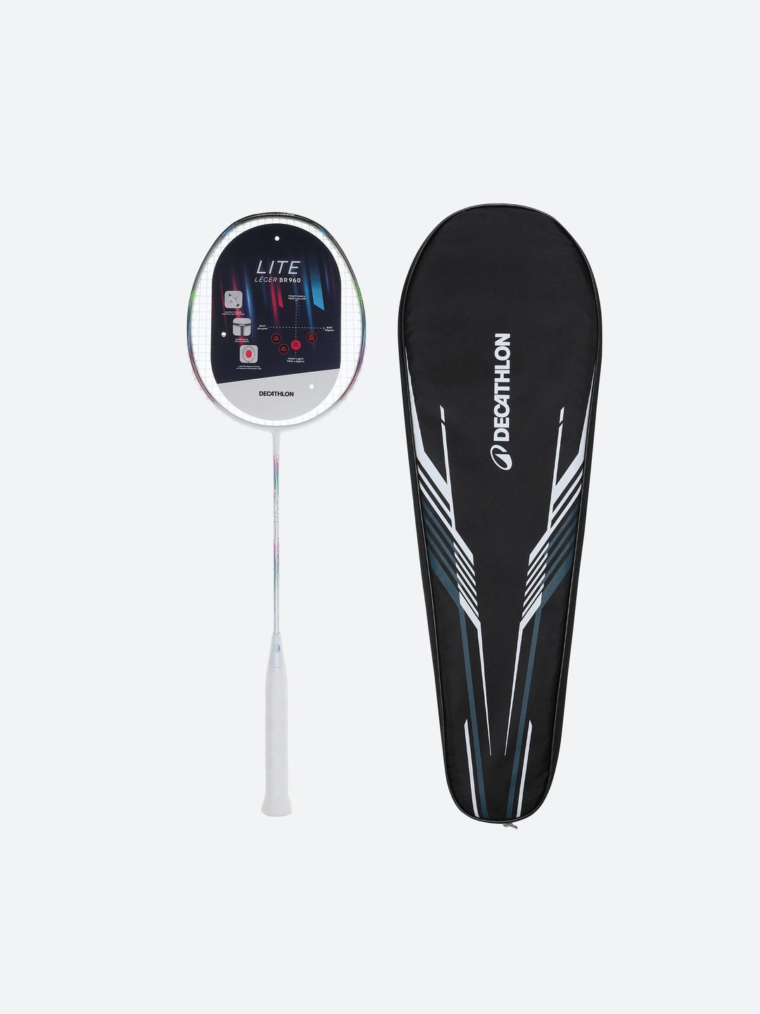 Decathlon Oval Shaped Carbon Fiber Badminton Racquet-image-24